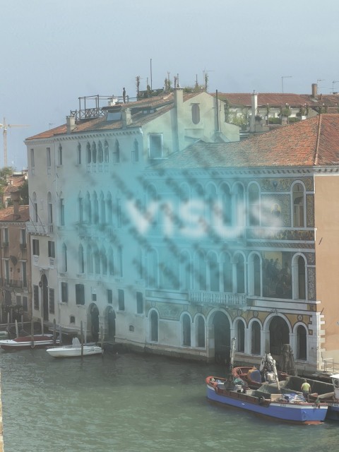 Ancient buildings venice italy grand canal top view