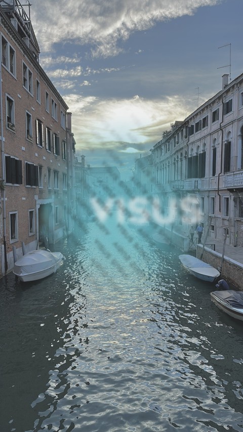 Venice canal rio old buildings boats italy